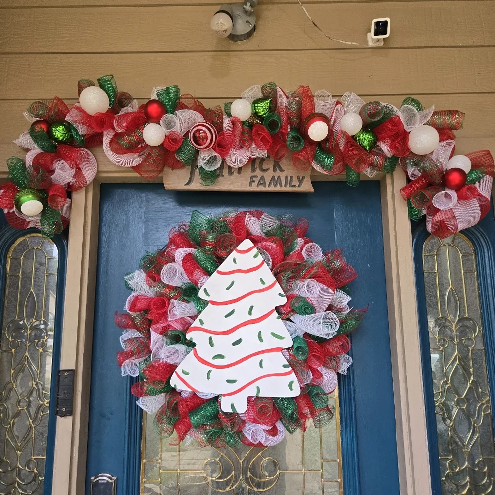 Little Red Truck Christmas Wreath